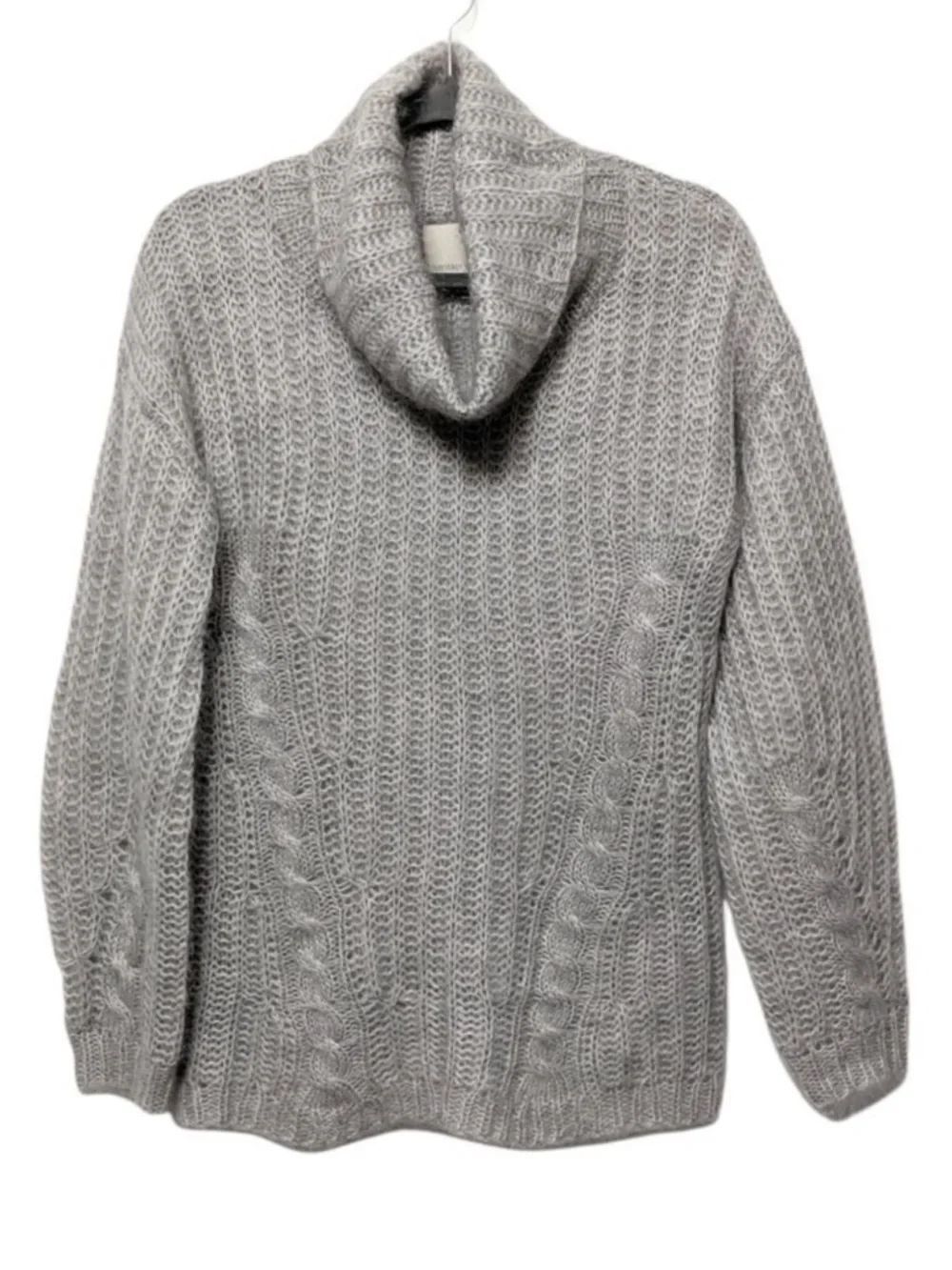 BANANA REPUBLIC Heritage Collection Mohair Cowl Neck Cable Knit Sweater S